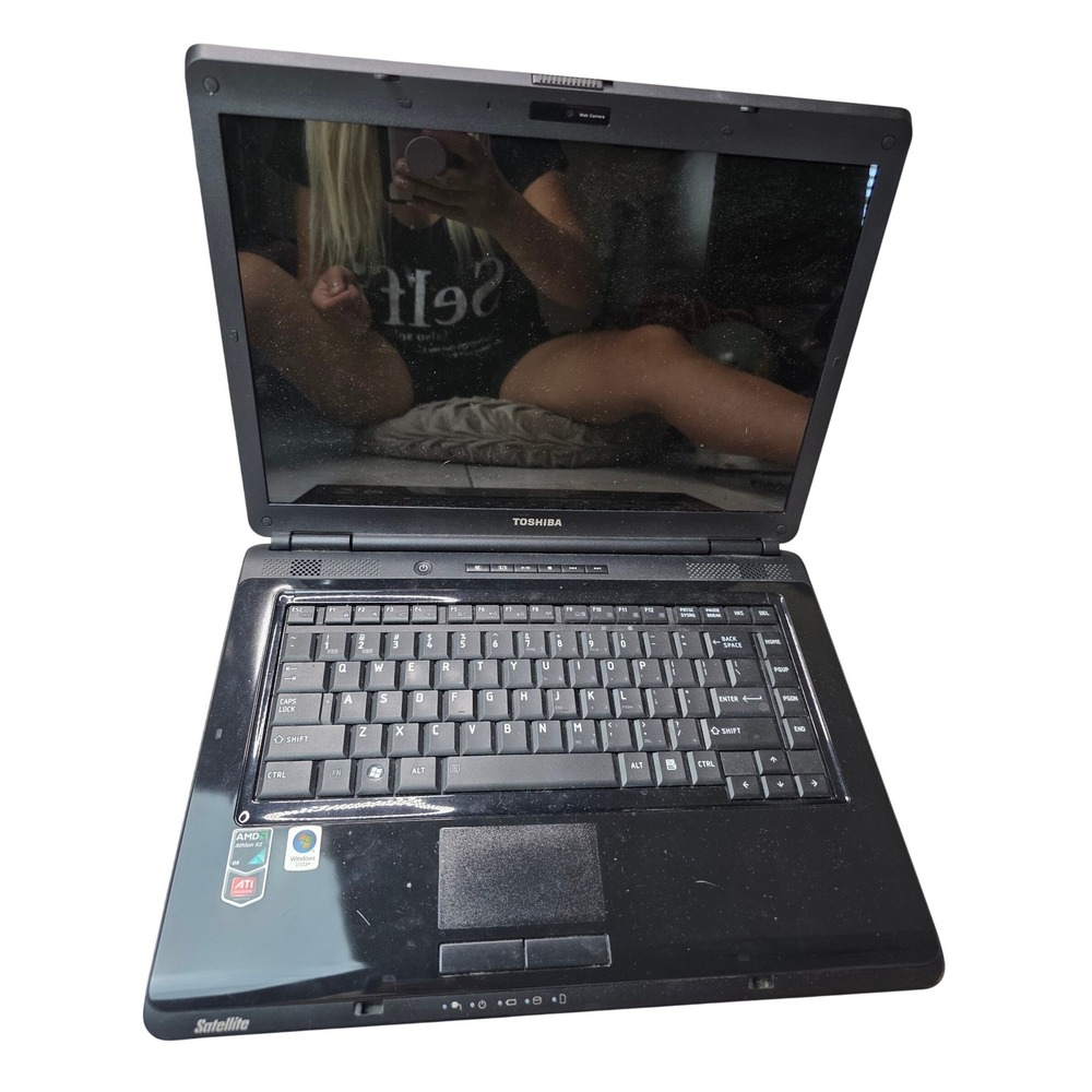 Toshiba Satellite Laptop AMD Athlon X2 ATI Radeon Windows Vista Black Vintage B3